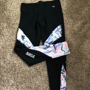 Pink VS workout leggings